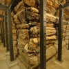 A wooden burial chamber Inside Tumulus MM, Gordion